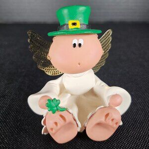 2001 Russ Berrie "Angel Cheeks" Figurine Kirk's Kritters Collection Leprechaun